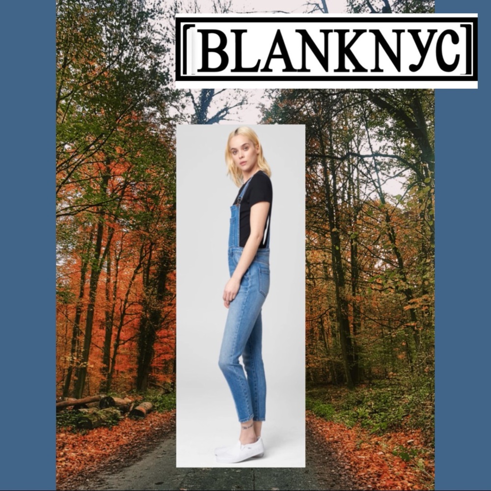 NWT BLANKNYC GIRLS BIB SKINNY OVERALLS SZ 10 - Picture 2 of 11